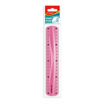 Linijka KEYROAD 20cm elastyczna mix kolor