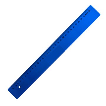 Linijka plastikowa LENIAR 30cm niebieska
