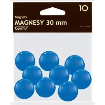Magnes do tablic 30 mm GRAND niebieski 10 sztuk