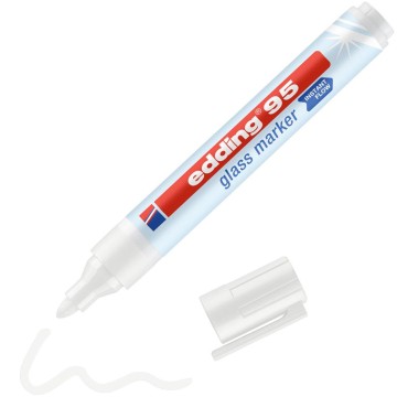 Marker do powierzchni szklanych EDDING E-95 biały