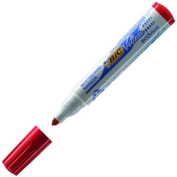 Marker do tablic BIC VELLEDA 1701 czerwony okrągły