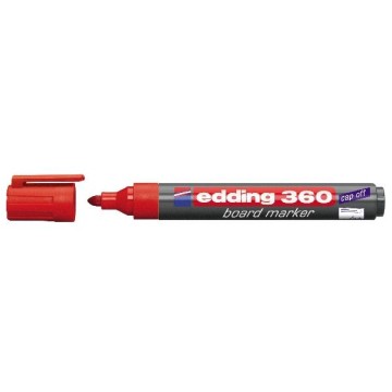 Marker EDDING 360 do tablic 1,5-3mm czerwony okr.