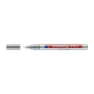 Marker olejowy EDDING 751 1-2mm srebrny okrągły