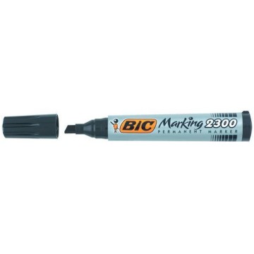 Marker permanentny BIC 2300 czarny ścięty