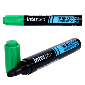 Marker permanentny INTERPEN 230 okr. 2,3mm zielony