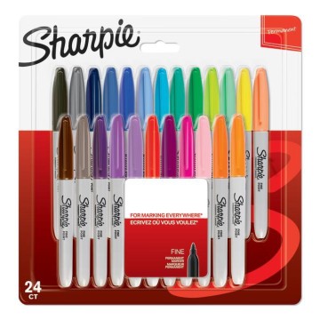 Marker permanentny SHARPIE FINE zestaw 24 kolorów