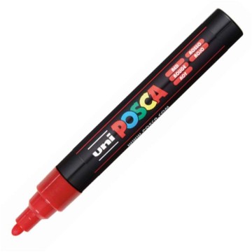 Marker z farbą UNI POSCA PC-5M czerwony