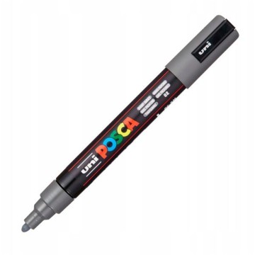 Marker z farbą UNI POSCA PC-5M grafitowy deep grey