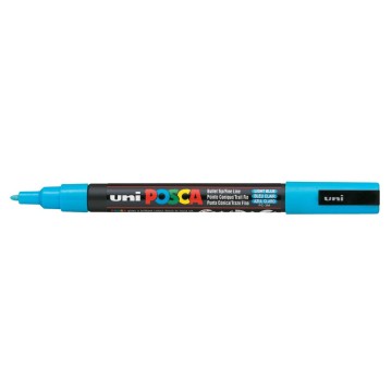 Marker z farbą UNI POSCA PC-5M jasnoniebieski
