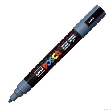 Marker z farbą UNI POSCA PC-5M niebiesko-szary