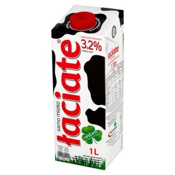 Mleko ŁACIATE UHT 3,2% 1l (5%V)