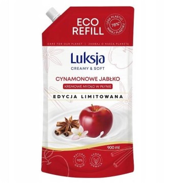 Mydło LUKSJA zapas 900ml cynamonowe jabłko