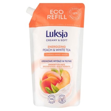 Mydło LUKSJA zapas peach & white tea 900ml