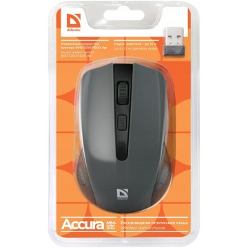 Mysz bezprzewodowa ACCURA MM-935 szaro-czarna