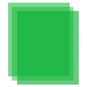 Okładka do bindowania przezroczysta zielona 100szt