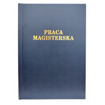 Okładka kanałowa praca magisterska AA granat