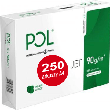 Papier ksero A4 90g POLJET 250 kartek