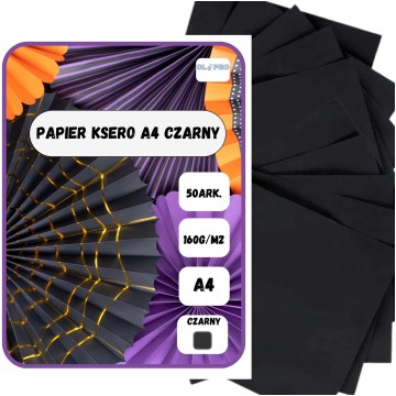 Papier ksero A4 ESCUELA 160g czarny 50k