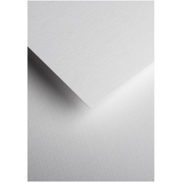 Papier ozdobny LEN 230g biały 20 sztuk