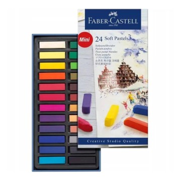 Pastele suche FABER CASTELL MINI 24 kolorów