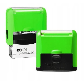 Pieczątka COLOP COMPACT C20 PRO zielona neonowa