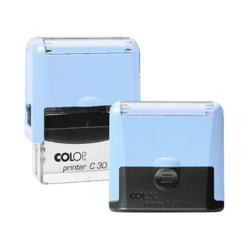 Pieczątka COLOP COMPACT C30 PRO niebieska pastelow