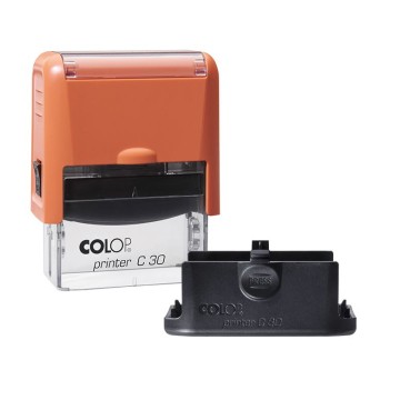 Pieczątka COLOP COMPACT C30 PRO pomarańczowa