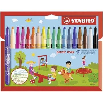 Pisaki STABILO POWER 18 kolorów