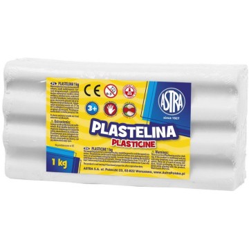 Plastelina ASTRA biała 1kg