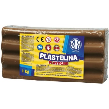 Plastelina ASTRA brązowa 1kg