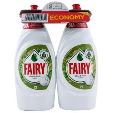 Płyn do mycia naczyń FAIRY 900ml duo jabłko 2szt