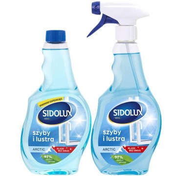 Płyn do szyb SIDOLUX arctic zapas+spray 2x500ml