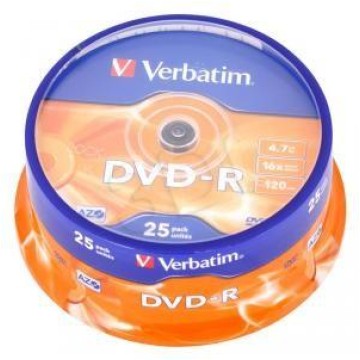 Płyta DVD-R Verbatim 4,7GB a'25 43522