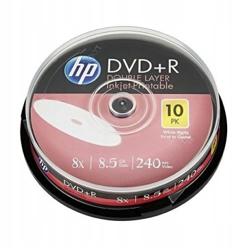 Płyta HP DVD+R DL printable, cake, a'10 8,5GB