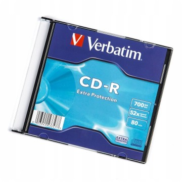 Płyta VERBATIM CD-R DataLife 700mb slim box a'1