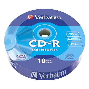 Płyty CD-R VERBATIM extra protection 700mb 10 sztu