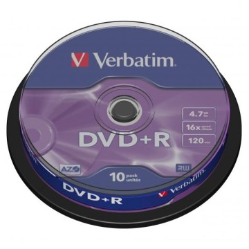 Płyty VERBATIM DVD+R MATT SILVER 43498 4,7gb a'10