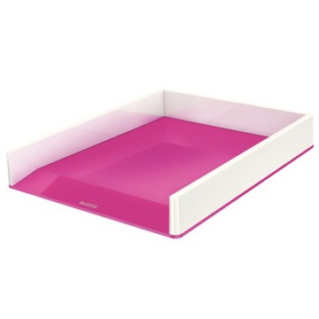 Półka na dokumenty LEITZ WOW DUAL biało różowa