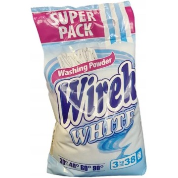 Proszek do prania WIREK w folii 3kg biały