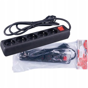 Przedłużacz OFFICE PRODUCTS czarny 5G 1,5m
