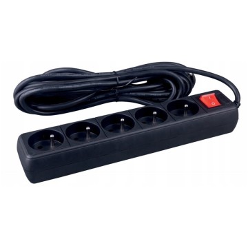 Przedłużacz OFFICE PRODUCTS czarny 5G 3m