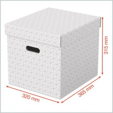 Pudełka ESSELTE BOX CUBE 3 sztuki białe
