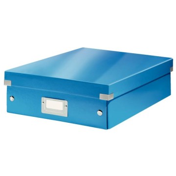 Pudełko z przegrodami A4 LEITZ WOW C&S niebieskie