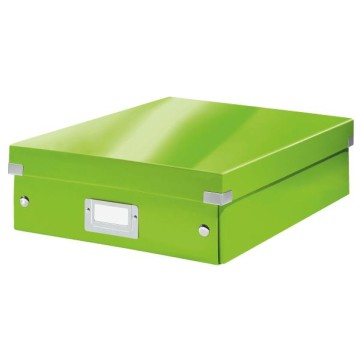 Pudełko z przegrodami A4 LEITZ WOW C&S zielone
