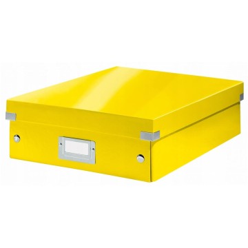 Pudełko z przegrodami A4 LEITZ WOW C&S żółte