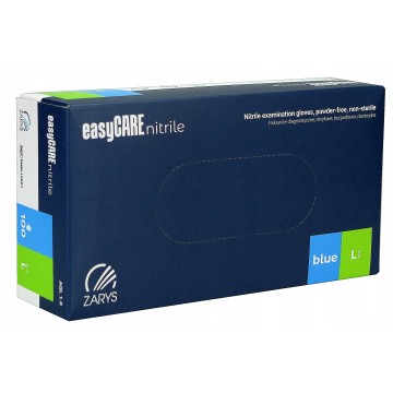 Rękawice nitrylowe EASYCARE L niebieskie 100 sztuk