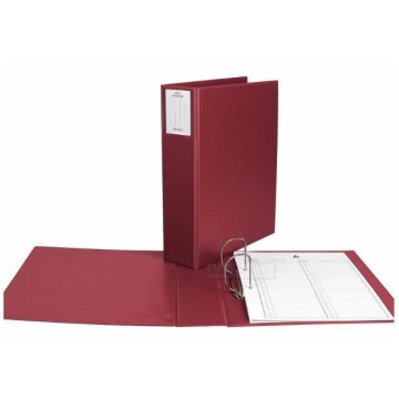 Segregator akta osobowe BIURFOL 6,5cm bordo