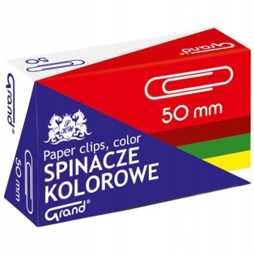 Spinacze kolorowe GRAND R-50 50 sztuk