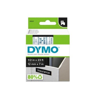 Taśma DYMO D1 12mm x 7m niebiesko-biała