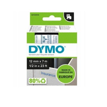Taśma DYMO D1 12mm x 7m niebiesko-przezroczysta